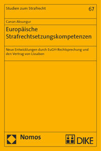 Vorderes Coverbild Europäische Strafrechtsetzungskompetenzen