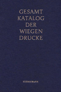 Vorderes Coverbild Gesamtkatalog der Wiegendrucke
