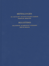 Vorderes Coverbild Mitteilungen des Deutschen Archäologischen Instituts, Römische Abteilung