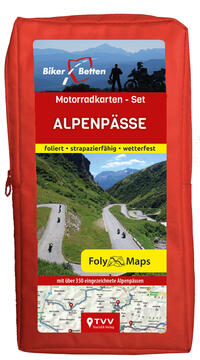 Vorderes Coverbild Motorradkarten-Set Alpenpässe