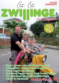 Vorderes Coverbild Zwillinge das Magazin Mai/Juni 2017