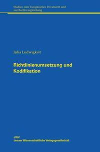 Vorderes Coverbild Richtlinienumsetzung und Kodifikation