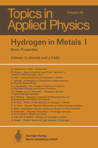 Vorderes Coverbild Hydrogen in Metals I