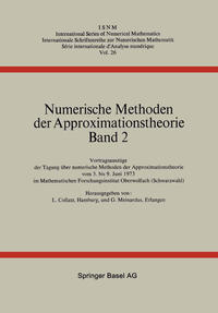 Vorderes Coverbild Numerische Methoden der Approximationstheorie