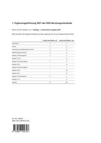 Vorderes Coverbild 1. Ergänzungslieferung der DGE-Beratungsstandards
