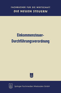 Vorderes Coverbild Einkommensteuer-Durchführungsverordnung