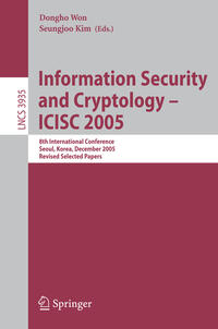 Vorderes Coverbild Information Security and Cryptology - ICISC 2005