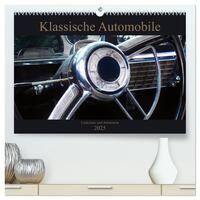 Vorderes Coverbild Klassische Automobile - Lenkräder und Armaturen (hochwertiger Premium Wandkalender 2025 DIN A2 quer), Kunstdruck in Hochglanz