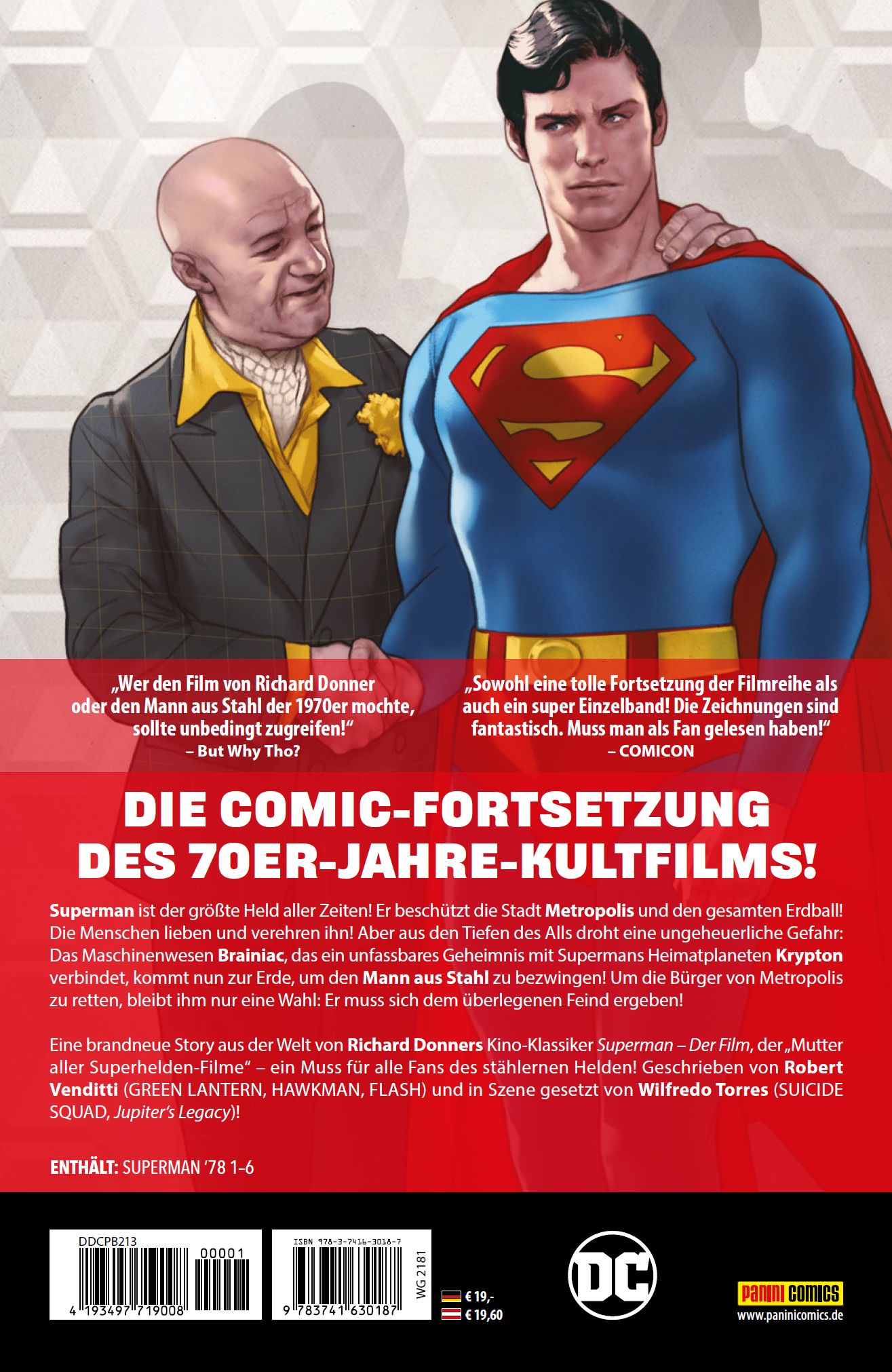 Rückseitencover Superman '78
