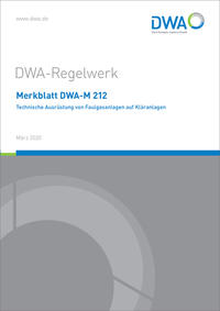 Vorderes Coverbild Merkblatt DWA-M 212 Technische Ausrüstung von Faulgasanlagen auf Kläranlagen
