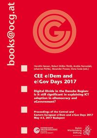 Vorderes Coverbild CEE e|Dem and e|Gov Days 2017