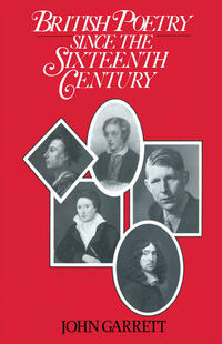 Vorderes Coverbild British Poetry Since the Sixteenth Century