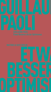 Vorderes Coverbild Etwas Besseres als der Optimismus