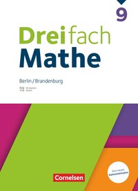 Vorderes Coverbild Dreifach Mathe - Berlin und Brandenburg - 9. Schuljahr
