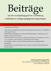 Vorderes Coverbild Beiträge aus der sozialpädagogischen Ausbildung, Jahrbuch 3, 2021