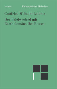 Vorderes Coverbild Der Briefwechsel mit Bartholomäus Des Bosses