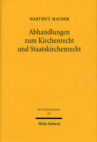 Vorderes Coverbild Abhandlungen zum Kirchenrecht und Staatskirchenrecht