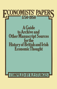 Vorderes Coverbild Economists’ Papers 1750–1950