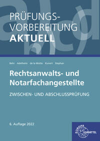 Vorderes Coverbild Prüfungsvorbereitung aktuell - Rechtsanwalts- und Notarfachangestellte