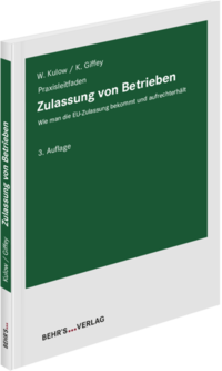 Vorderes Coverbild Zulassung von Betrieben