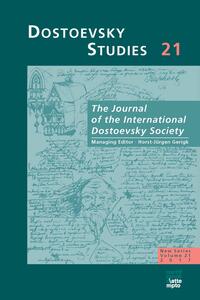 Vorderes Coverbild Dostoevsky Studies, Volume 21/2017