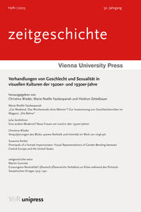Vorderes Coverbild Verhandlungen von Geschlecht und Sexualität in visuellen Kulturen der 1920er- und 1930er-Jahre