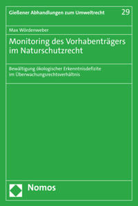 Vorderes Coverbild Monitoring des Vorhabenträgers im Naturschutzrecht