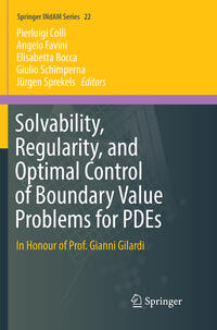 Vorderes Coverbild Solvability, Regularity, and Optimal Control of Boundary Value Problems for PDEs