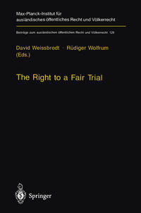 Vorderes Coverbild The Right to a Fair Trial