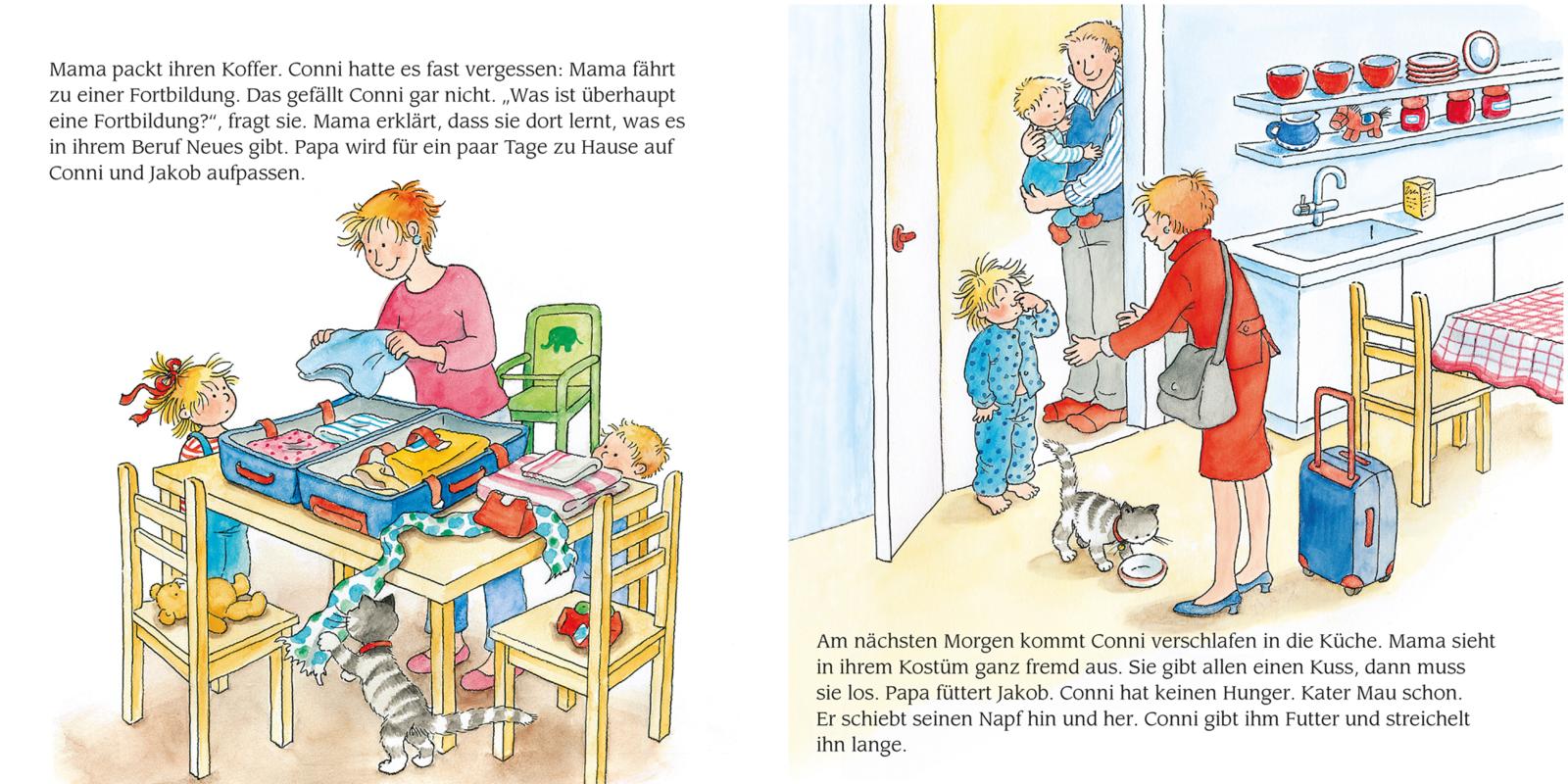Beispielinhalt (Bild) LESEMAUS 87: Conni ist krank