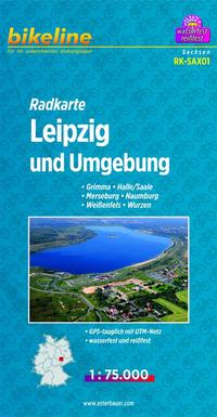 Vorderes Coverbild Radkarte Leipzig und Umgebung (RK-SAX01)
