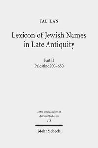Vorderes Coverbild Lexicon of Jewish Names in Late Antiquity