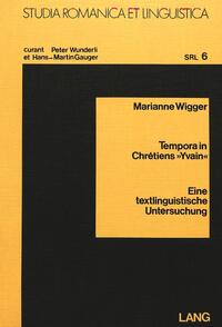 Vorderes Coverbild Tempora in Chretiens Yvain