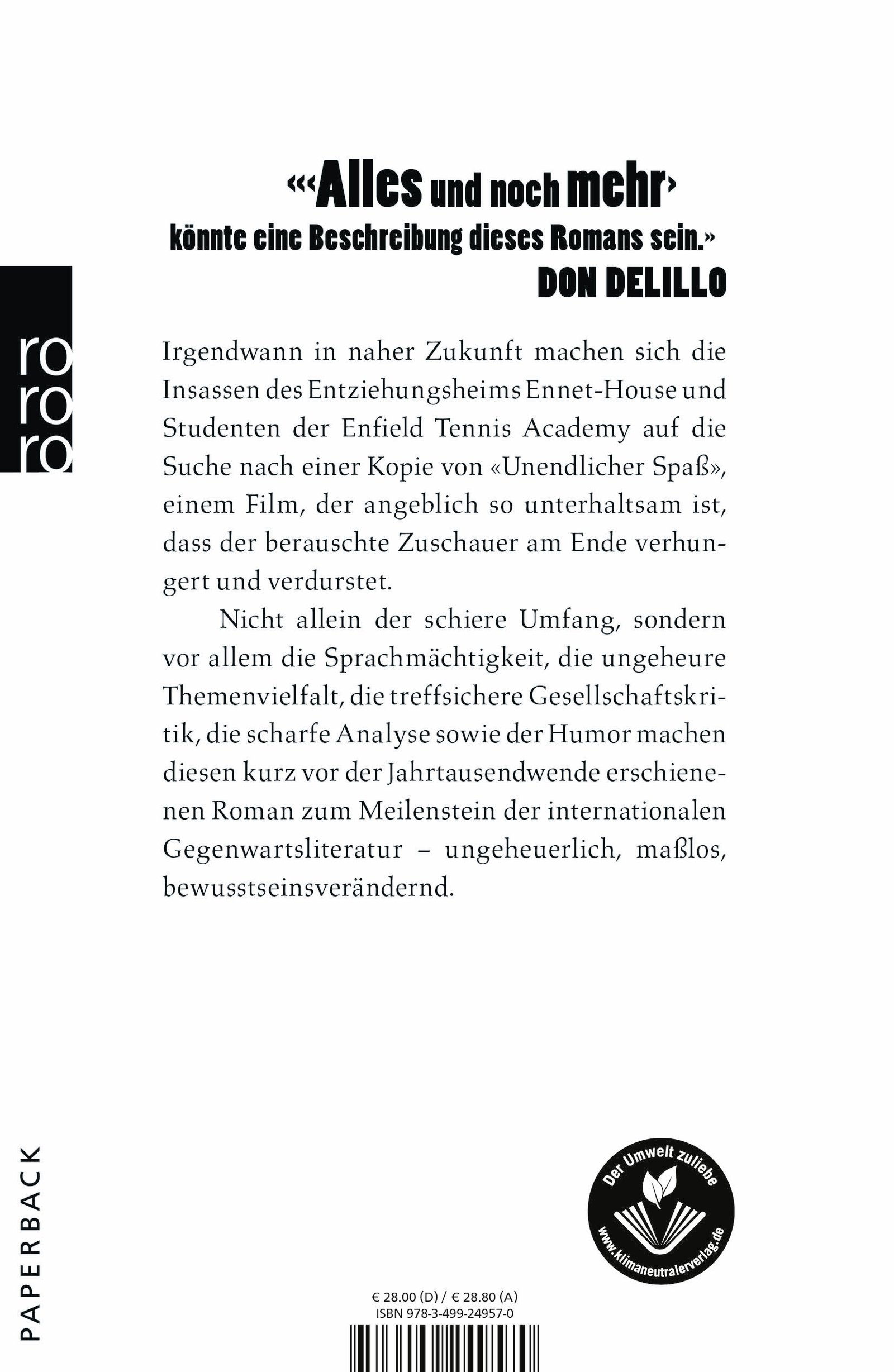 Rückseitencover Unendlicher Spaß
