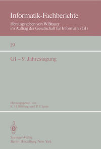 Vorderes Coverbild GI — 9. Jahrestagung