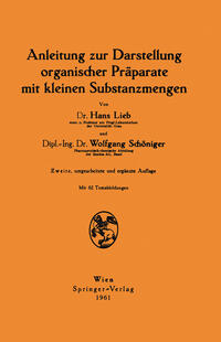 Vorderes Coverbild Anleitung zur Darstellung organischer Präparate mit kleinen Substanzmengen