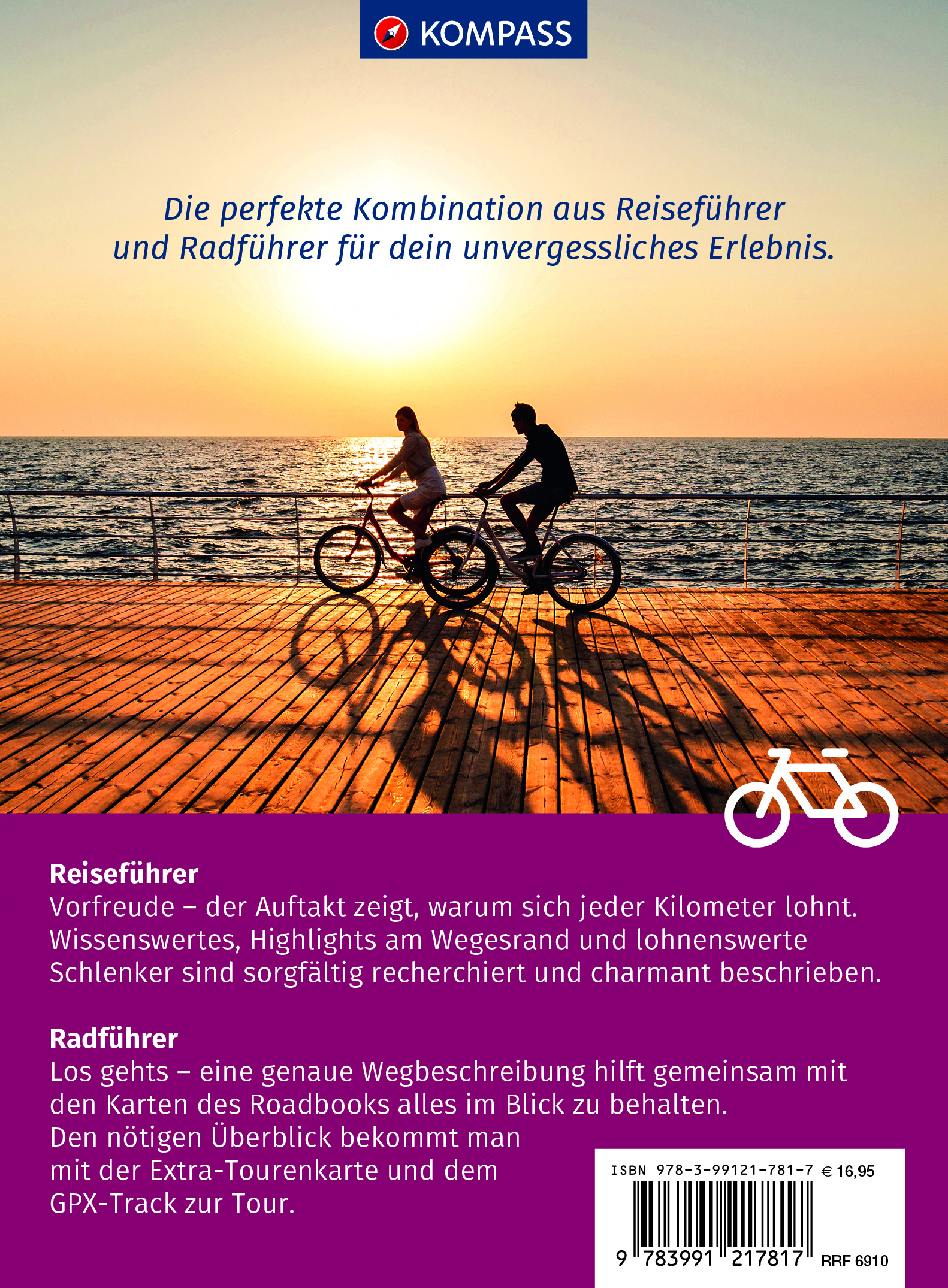 Rückseitencover KOMPASS Radreiseführer Weser-Radweg
