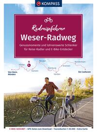 Vorderes Coverbild KOMPASS Radreiseführer Weser-Radweg