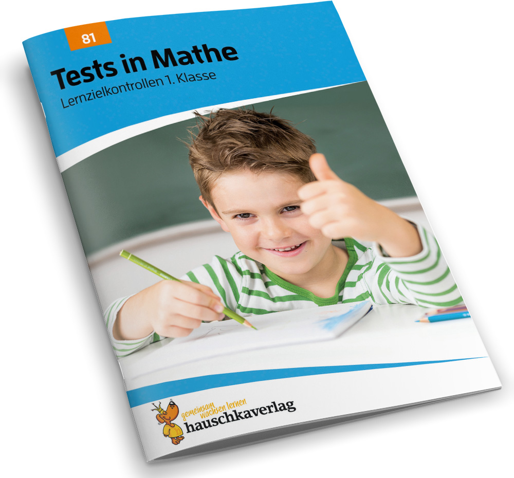 Beispielinhalt (Bild) Übungsheft mit Tests in Mathe 1. Klasse