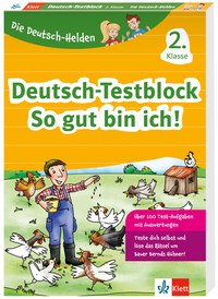Vorderes Coverbild Klett Die Deutsch-Helden: Deutsch-Testblock So gut bin ich! 2. Klasse