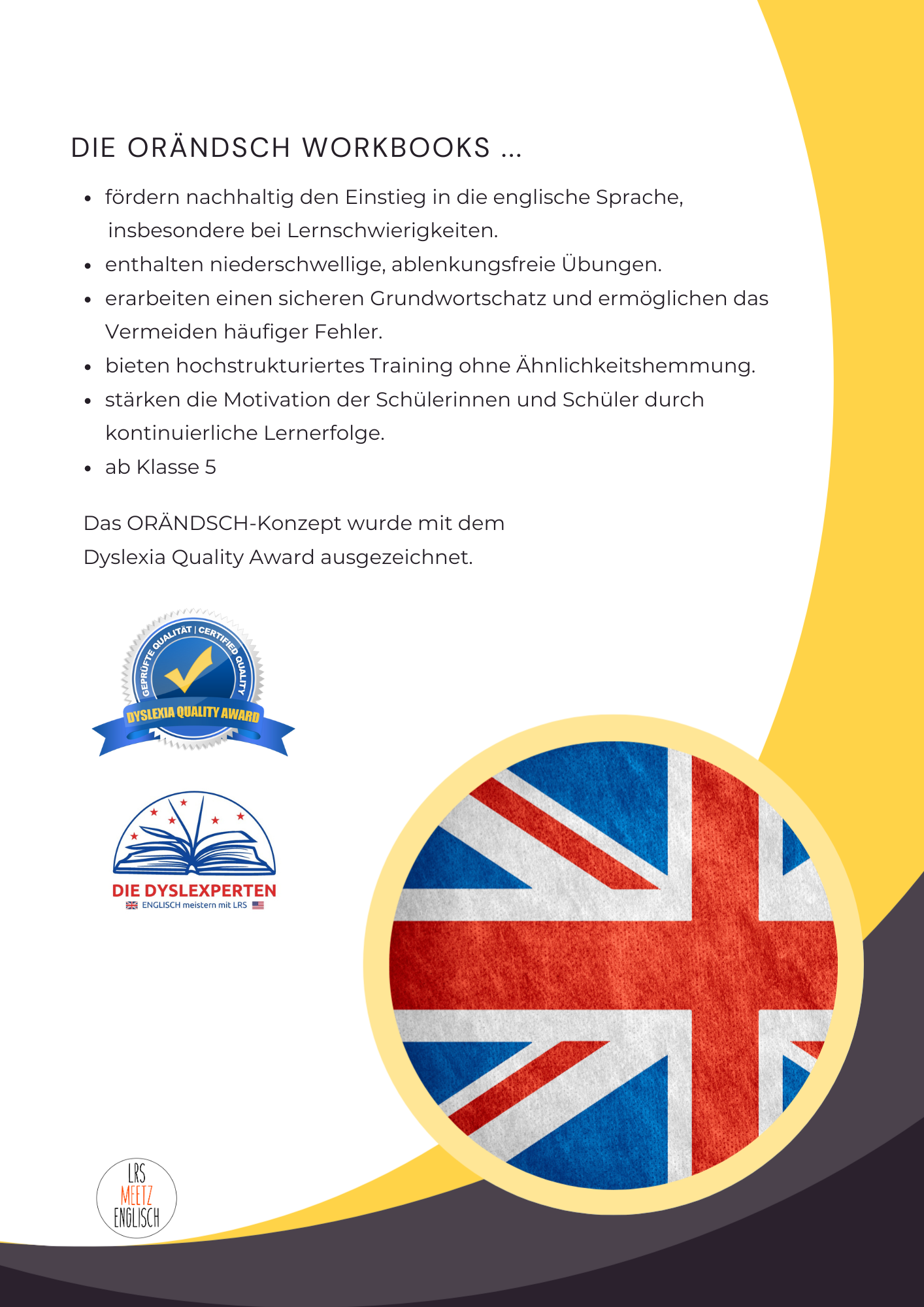 Rückseitencover Orändsch Workbook Band 5 if-Sätze Typ 1 2 3 und Passiv