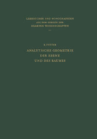Vorderes Coverbild Analytische Geometrie der Ebene und des Raumes
