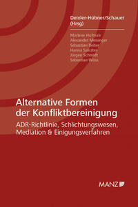 Vorderes Coverbild Alternative Formen der Konfliktbereinigung
