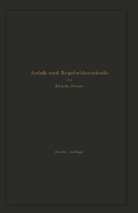 Vorderes Coverbild Anlaß- und Regelwiderstände