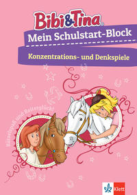 Vorderes Coverbild Bibi & Tina: Mein Schulstart-Block Konzentrations- und Denkspiele