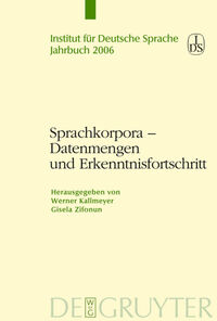 Vorderes Coverbild Sprachkorpora – Datenmengen und Erkenntnisfortschritt