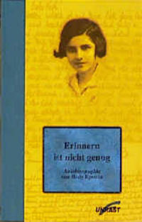 Vorderes Coverbild Erinnern ist nicht genug