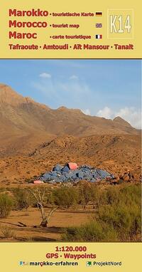 Vorderes Coverbild K14: Tafraoute - Amtoudi - Aït Mansour - Tanalt 1:120.000 + GPS-Waypoints