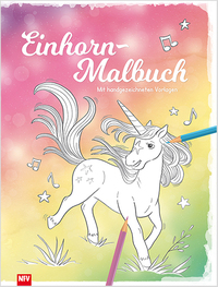 Vorderes Coverbild Einhorn-Malbuch