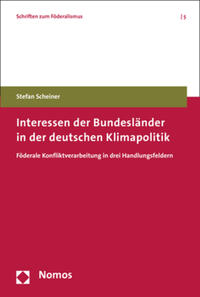 Vorderes Coverbild Interessen der Bundesländer in der deutschen Klimapolitik